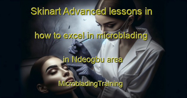 Skinart Advanced lessons in how to excel in microblading in Ndeogbu area | MicrobladingTraining | MicrobladingClasses | SkinartTraining-Nigeria