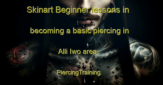 Skinart Beginner lessons in becoming a basic piercing in Alli Iwo area | PiercingTraining | PiercingClasses | SkinartTraining-Nigeria