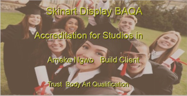 Skinart Display BAQA Accreditation for Studios in Ameke Ngwo - Build Client Trust | Body Art Qualification Authority | BAQA-Nigeria
