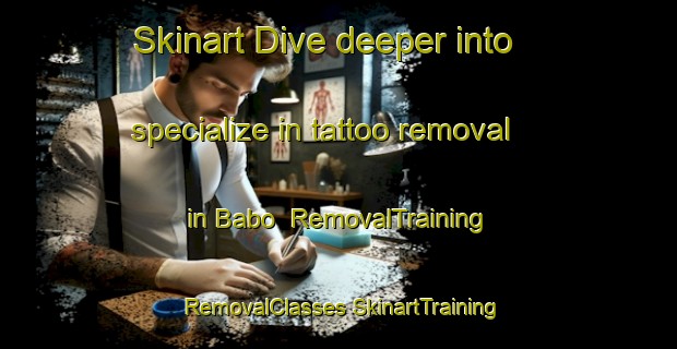 Skinart Dive deeper into specialize in tattoo removal in Babo | #RemovalTraining #RemovalClasses #SkinartTraining-Nigeria