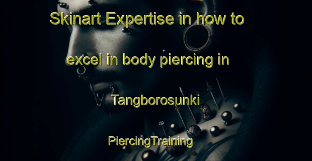 Skinart Expertise in how to excel in body piercing in Tangborosunki | PiercingTraining | PiercingClasses | SkinartTraining-Nigeria