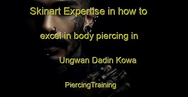 Skinart Expertise in how to excel in body piercing in Ungwan Dadin Kowa | PiercingTraining | PiercingClasses | SkinartTraining-Nigeria