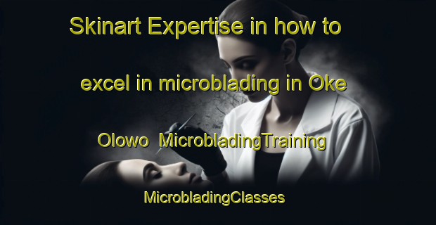 Skinart Expertise in how to excel in microblading in Oke Olowo | MicrobladingTraining | MicrobladingClasses | SkinartTraining-Nigeria