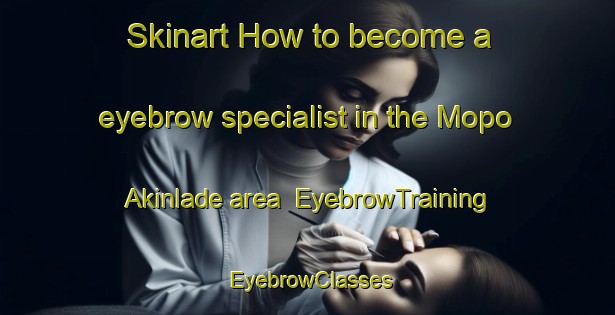 Skinart How to become a eyebrow specialist in the Mopo Akinlade area | EyebrowTraining | EyebrowClasses | SkinartTraining-Nigeria
