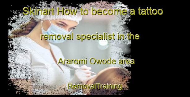 Skinart How to become a tattoo removal specialist in the Araromi Owode area | RemovalTraining | RemovalClasses | SkinartTraining-Nigeria