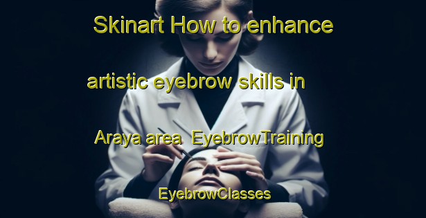 Skinart How to enhance artistic eyebrow skills in Araya area | EyebrowTraining | EyebrowClasses | SkinartTraining-Nigeria