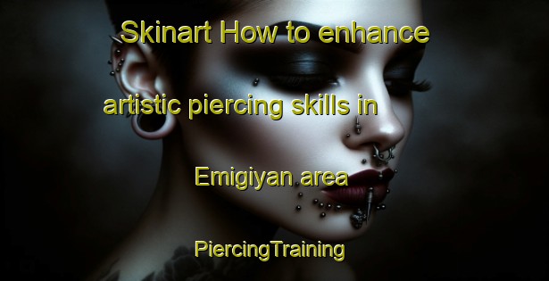 Skinart How to enhance artistic piercing skills in Emigiyan area | #PiercingTraining #PiercingClasses #SkinartTraining-Nigeria