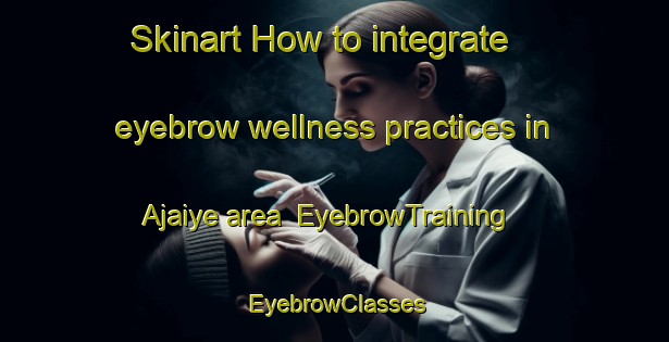 Skinart How to integrate eyebrow wellness practices in Ajaiye area | EyebrowTraining | EyebrowClasses | SkinartTraining-Nigeria
