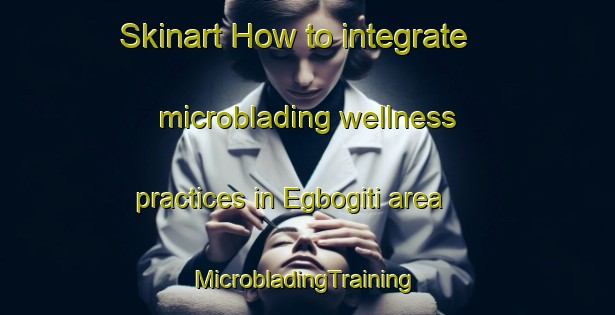 Skinart How to integrate microblading wellness practices in Egbogiti area | #MicrobladingTraining #MicrobladingClasses #SkinartTraining-Nigeria