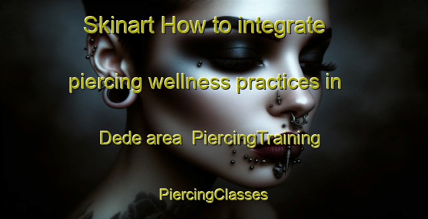 Skinart How to integrate piercing wellness practices in Dede area | #PiercingTraining #PiercingClasses #SkinartTraining-Nigeria