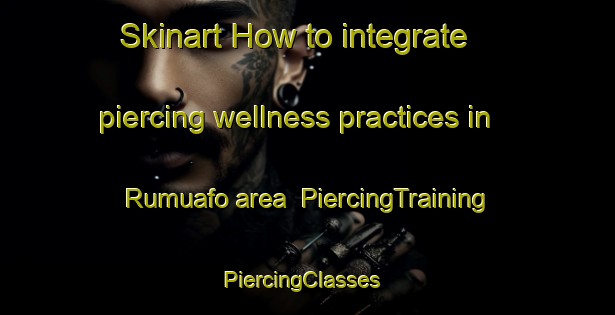 Skinart How to integrate piercing wellness practices in Rumuafo area | PiercingTraining | PiercingClasses | SkinartTraining-Nigeria
