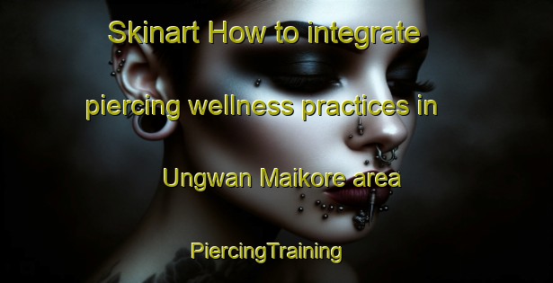 Skinart How to integrate piercing wellness practices in Ungwan Maikore area | PiercingTraining | PiercingClasses | SkinartTraining-Nigeria