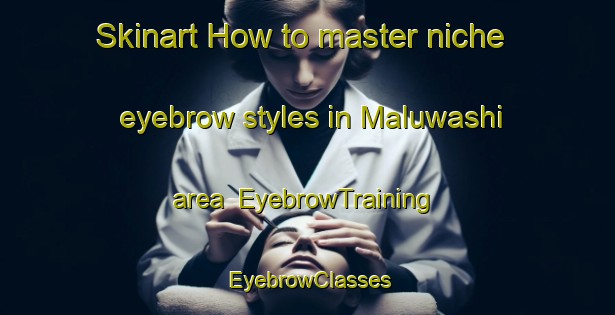 Skinart How to master niche eyebrow styles in Maluwashi area | EyebrowTraining | EyebrowClasses | SkinartTraining-Nigeria