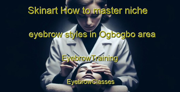 Skinart How to master niche eyebrow styles in Ogbogbo area | EyebrowTraining | EyebrowClasses | SkinartTraining-Nigeria