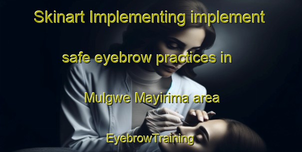 Skinart Implementing implement safe eyebrow practices in Mulgwe Mayirima area | EyebrowTraining | EyebrowClasses | SkinartTraining-Nigeria