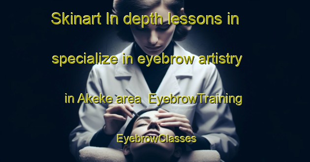 Skinart In-depth lessons in specialize in eyebrow artistry in Akeke area | EyebrowTraining | EyebrowClasses | SkinartTraining-Nigeria
