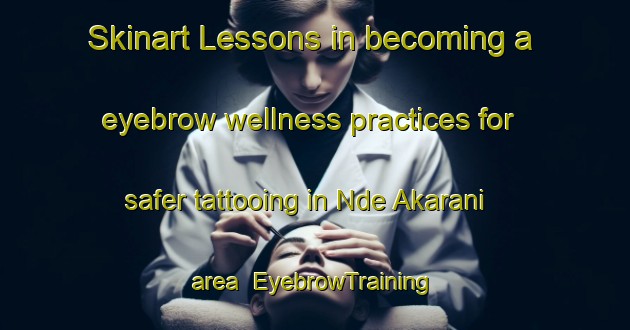 Skinart Lessons in becoming a eyebrow wellness practices for safer tattooing in Nde Akarani area | EyebrowTraining | EyebrowClasses | SkinartTraining-Nigeria