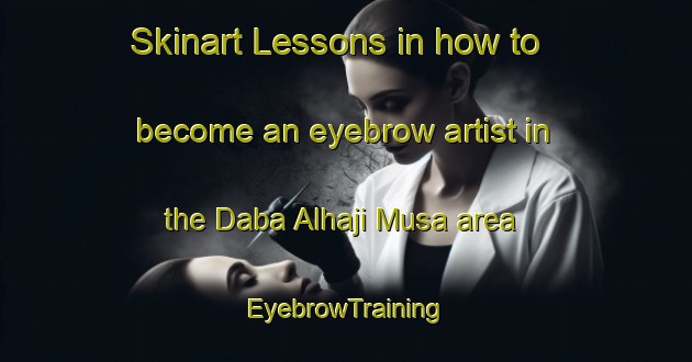 Skinart Lessons in how to become an eyebrow artist in the Daba Alhaji Musa area | EyebrowTraining | EyebrowClasses | SkinartTraining-Nigeria