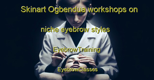 Skinart Ogbendua workshops on niche eyebrow styles | EyebrowTraining | EyebrowClasses | SkinartTraining-Nigeria