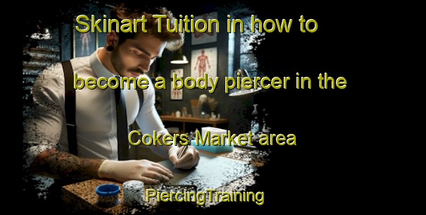 Skinart Tuition in how to become a body piercer in the Cokers Market area | PiercingTraining | PiercingClasses | SkinartTraining-Nigeria